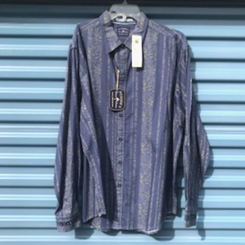 Size: Extra Large {46-48} Long Sleeve Button Down Shirt . Pusser's . West Indies